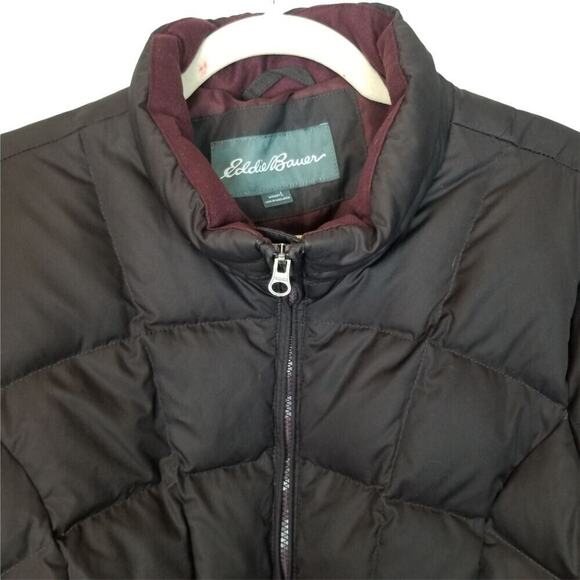 Eddie Bauer Womens Down Puffer Jacket Full Zip L 650 Fill Outdoor Ski Gorpcore - Picture 2 of 11